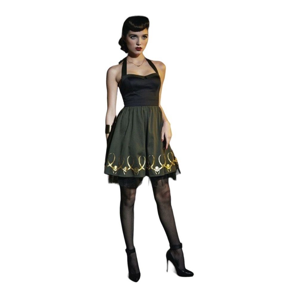 Her Universe Marvel Loki Cosplay Tulle Dress Size Large SC1